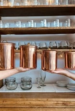 Copper Canister Brass Handle 1qt Extra Small - 4.75"