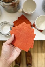 Lithuanian Linen Coaster - Orange