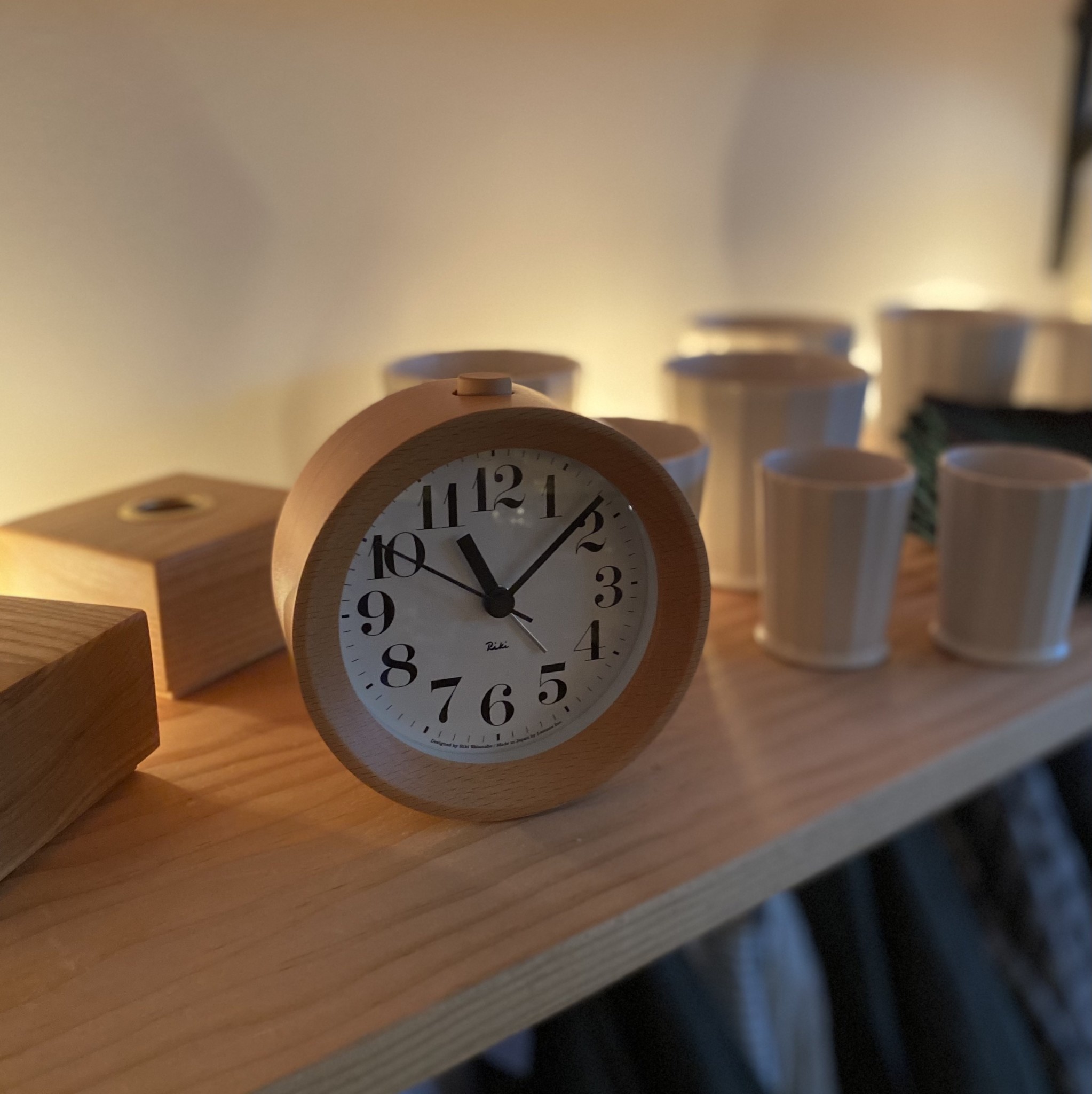 Lemnos Clocks Japanese Riki Alarm Clock