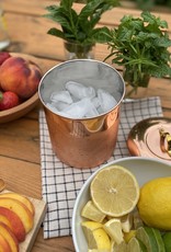 Copper Storage Canister Brass Handle - 4qt - Large - 7.5"