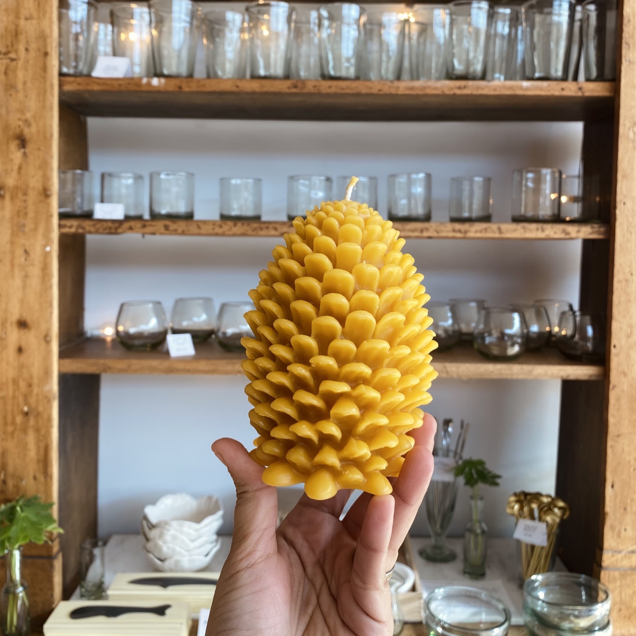 Old Mill Candles Beeswax Pinecone Jumbo
