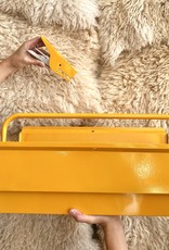 Metal Plus Italy Italian Single Layer Steel Tool Box - Yellow