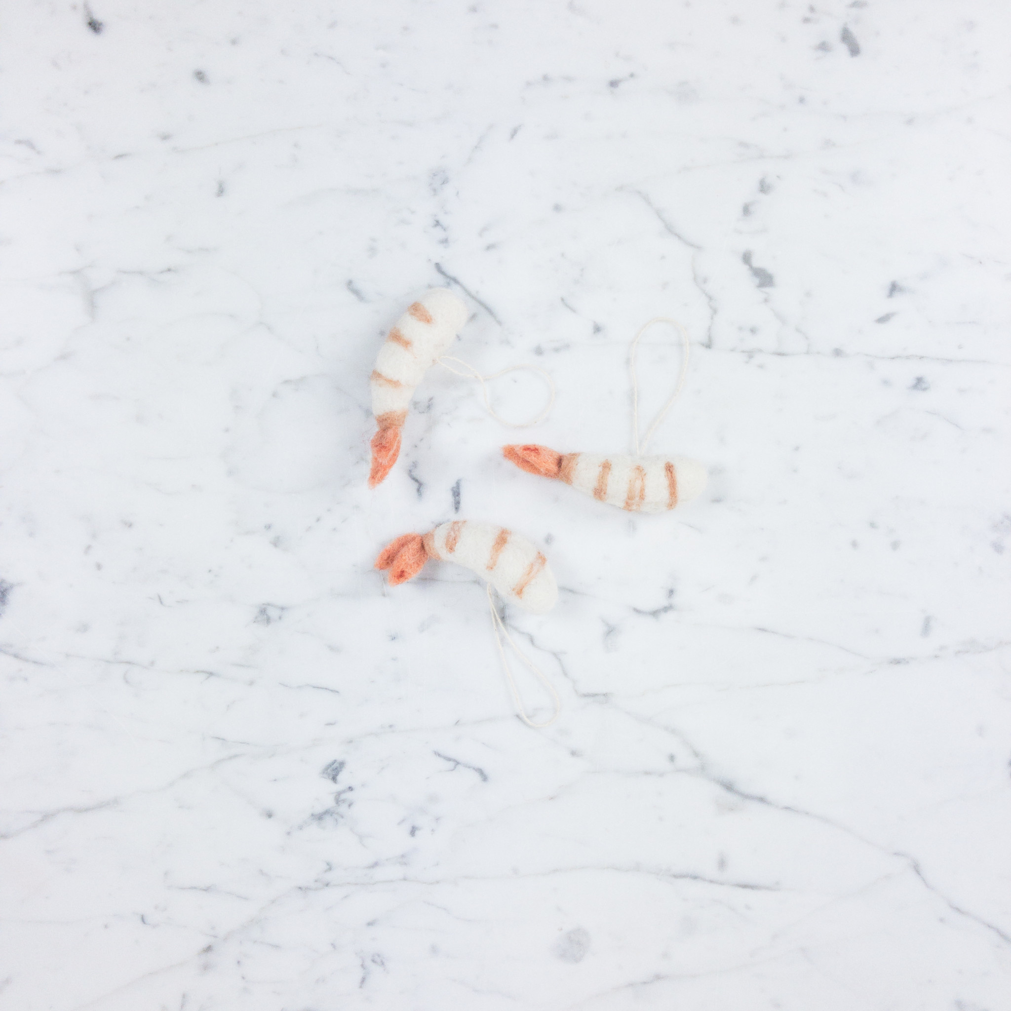 PetitFelts Shrimp Ornament