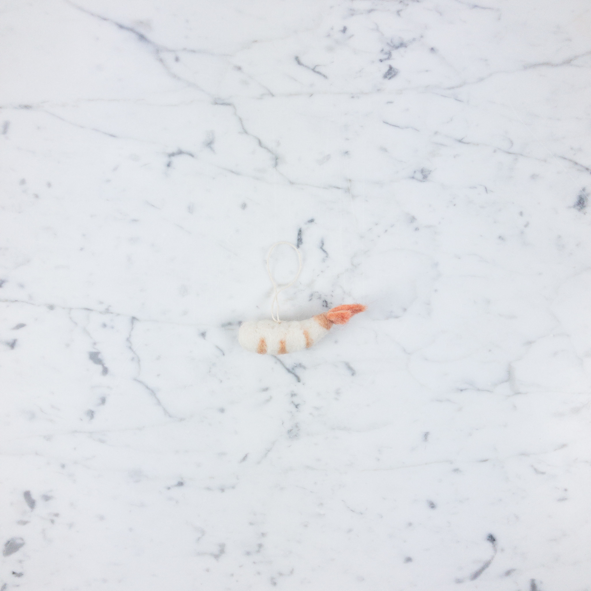 PetitFelts Shrimp Ornament