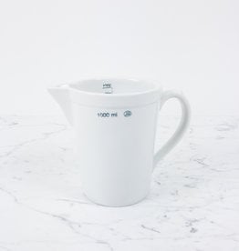 Jizerska Laboratory Porcelanka Laboratory Porcelain Heavy Handled Pitcher 1000ml
