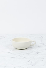 Japanese Palourde Low Bowl or Mug with Handle - White - 5"