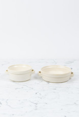 Marumitsu Poterie Japanese Ceramic Gratin Baking Dish - White - Small - 5"