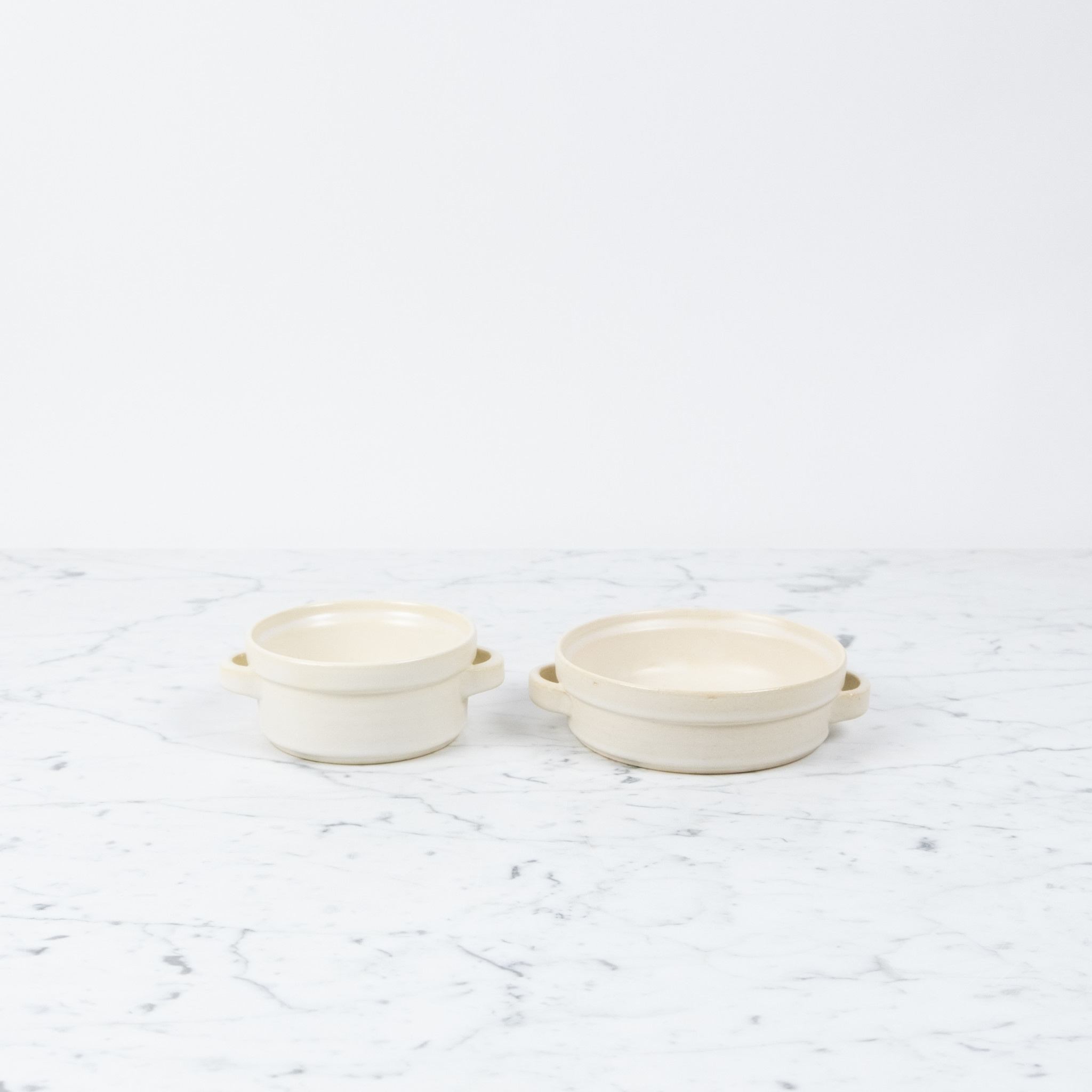 Marumitsu Poterie Japanese Ceramic Gratin Baking Dish - White - Small - 5"