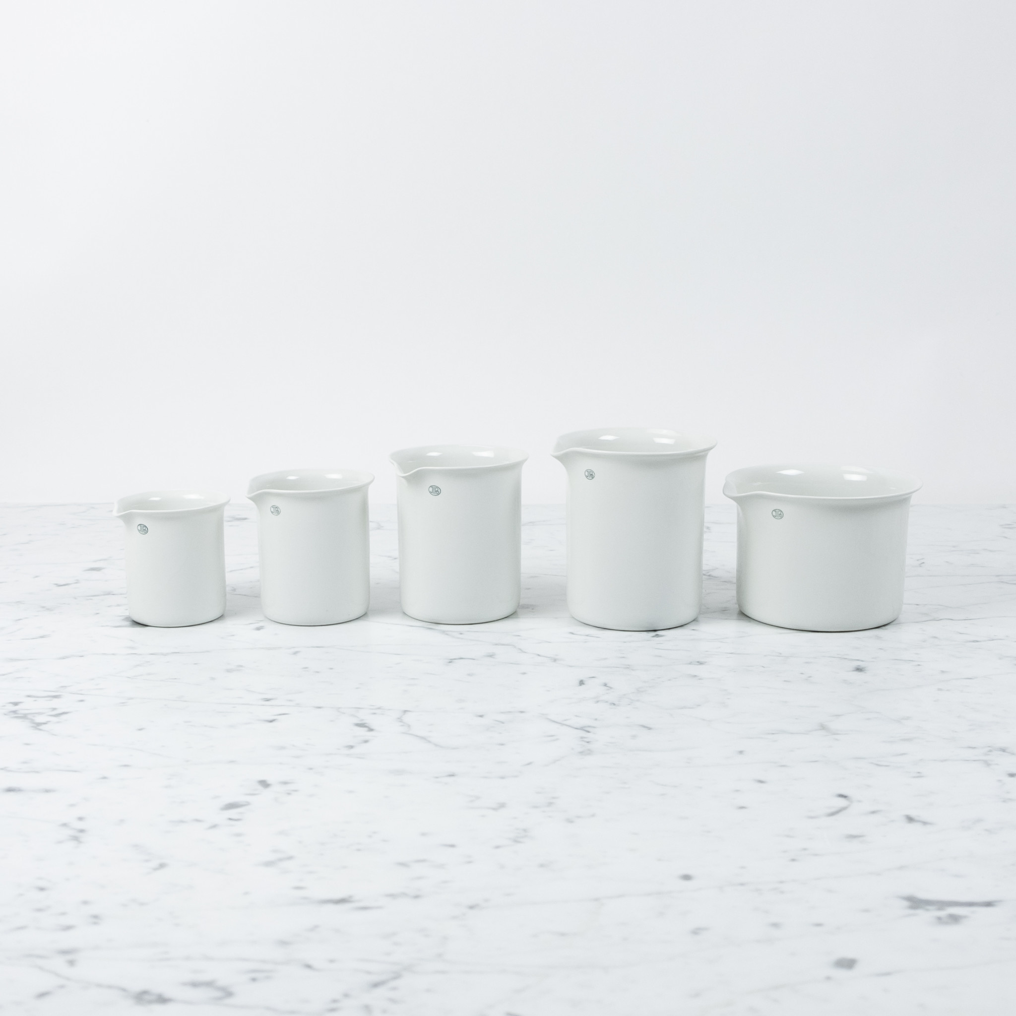 Jizerska Laboratory Porcelanka Laboratory Porcelain Wide Beaker - 227/1 -  2.7x3.3"