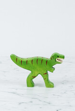 Holztiger Ferocious Green Tyranosaurus Rex Dinosaur