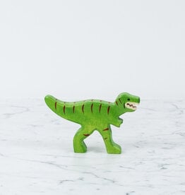 Holztiger Ferocious Green Tyranosaurus Rex Dinosaur