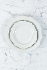 Japanese Joli Flower Plate - Medium - White - 7.5"