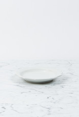 Marumitsu Poterie Japanese Joli Flower Plate - Medium - White - 7.5"