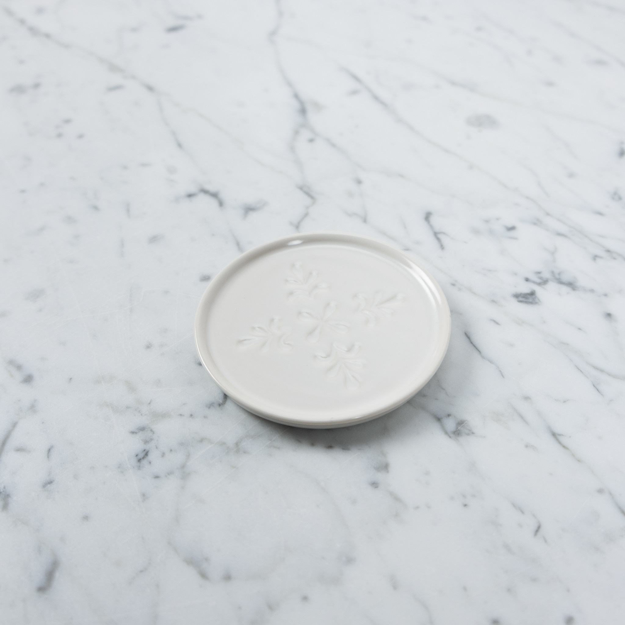 JICON Jicon Porcelain Flower Coaster - Shihou Kaben Quad Petals - 3.75"