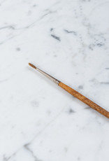 Brown Paintbrush with Cow Hair - Size 04 Round