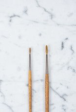 Brown Paintbrush with Cow Hair - Size 04 Round