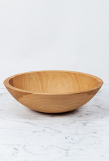 Turned Wood Beechwood Bowl - 12"