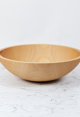 Turned Wood Beechwood Bowl - 15"
