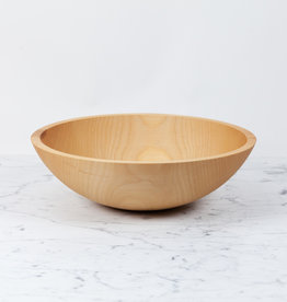 Turned Wood Beech Bowl - 15"