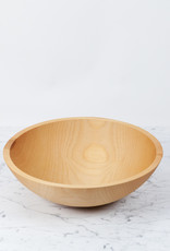 Turned Wood Beechwood Bowl - 15"