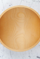 Turned Wood Beechwood Bowl - 15"