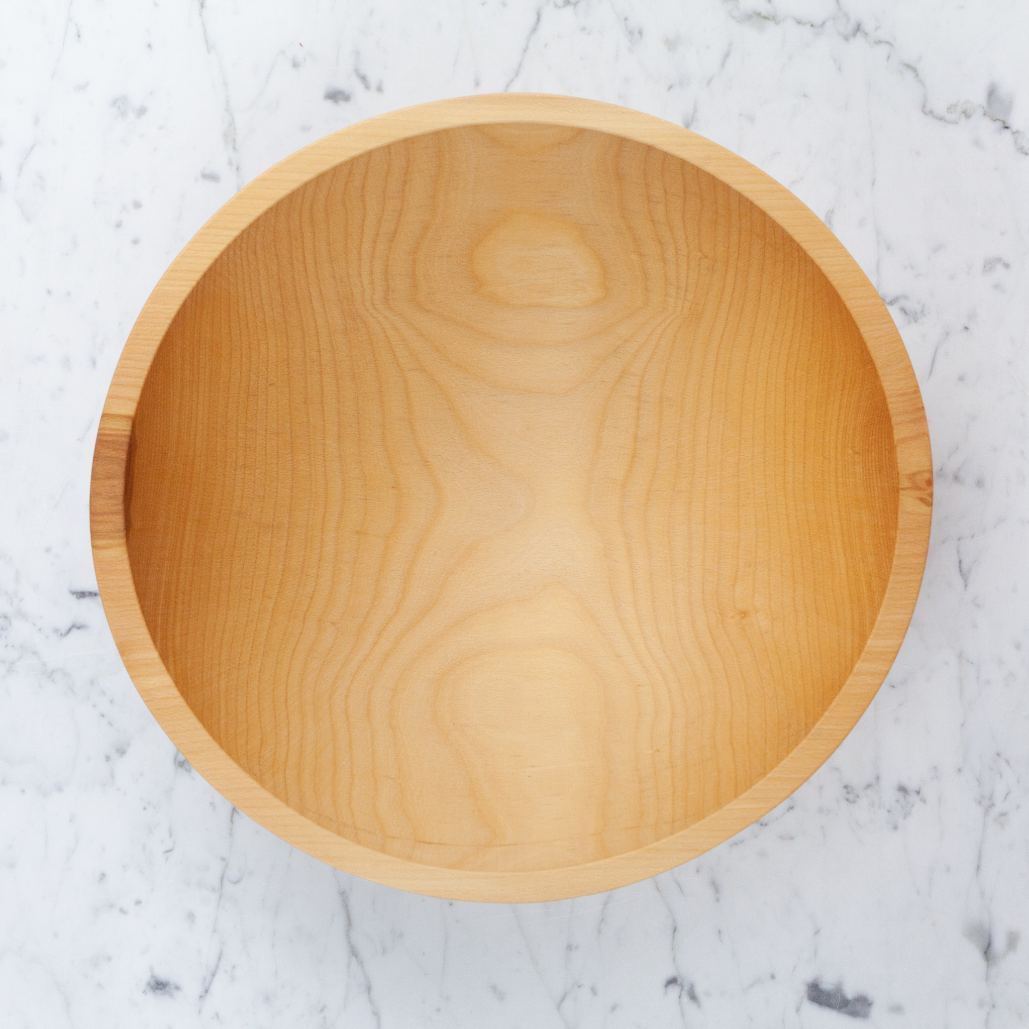 Turned Wood Beechwood Bowl - 15"