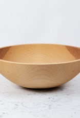 Turned Wood Beechwood Bowl - 17"