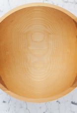 Turned Wood Beechwood Bowl - 17"
