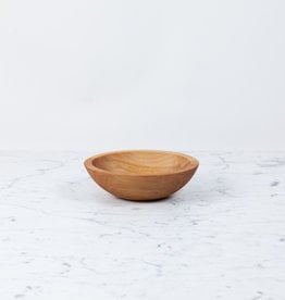 Turned Wood Beechwood Bowl - 7 1/2"