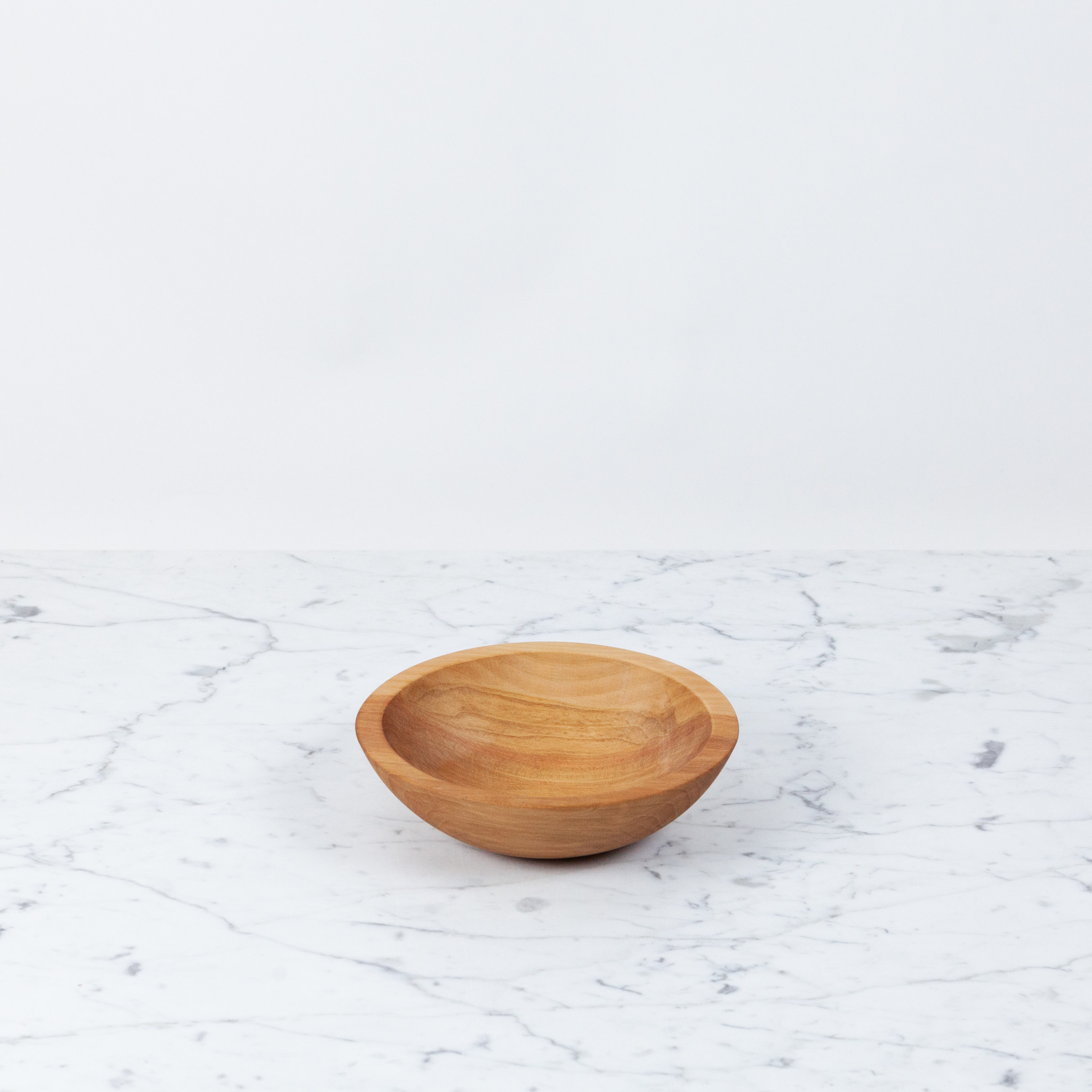 Turned Wood Beechwood Bowl - 7 1/2"