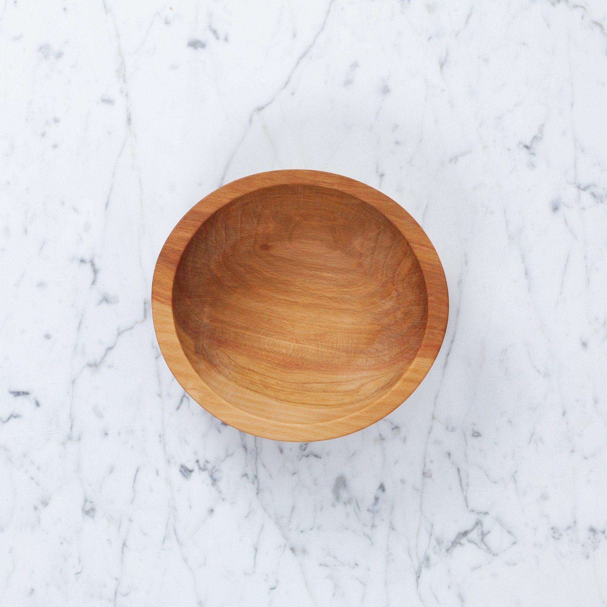 Turned Wood Beech Bowl - 7 1/2"