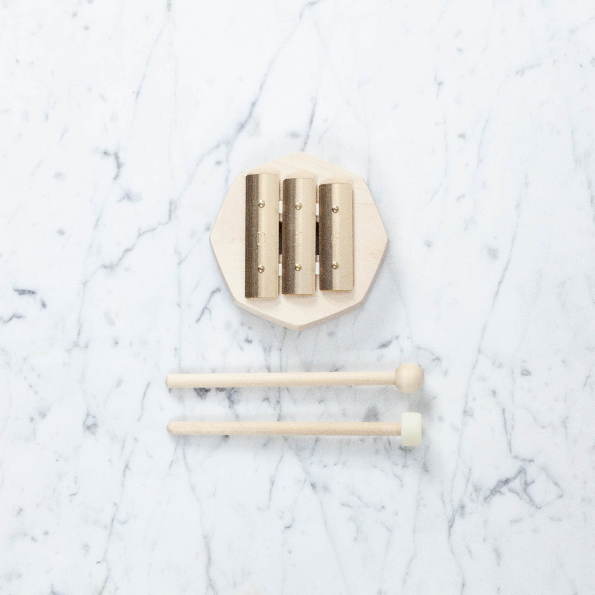 Auris Swedish Brass and Maple Glockenspiel - 3 Notes D-E-G