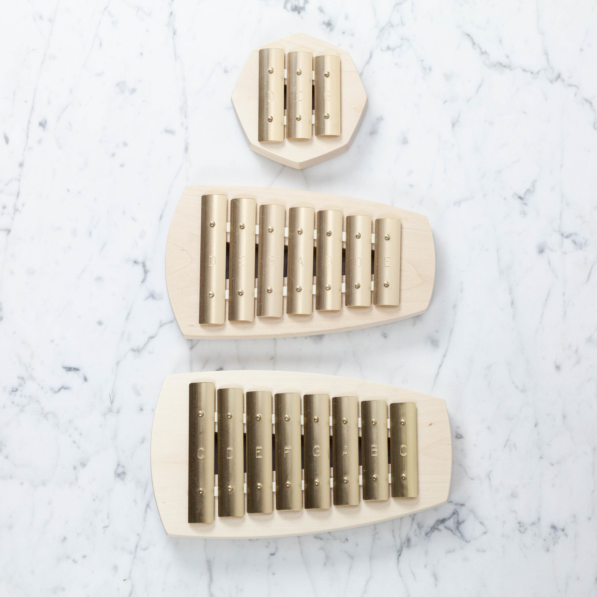Auris Swedish Brass and Maple Glockenspiel - 3 Notes D-E-G