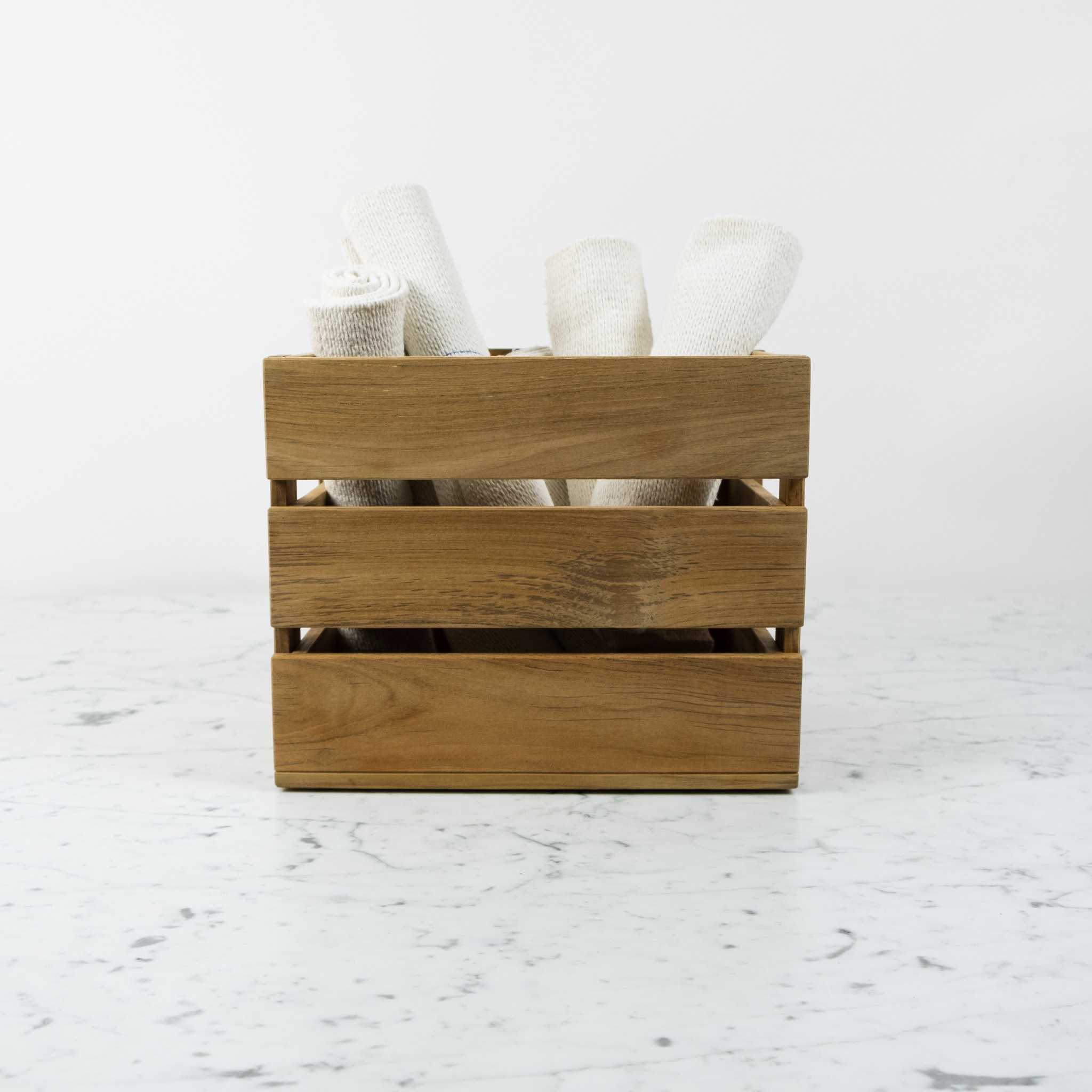 Skagerak Dania Tall Teak Crate - Tall - 12x10x8.75"