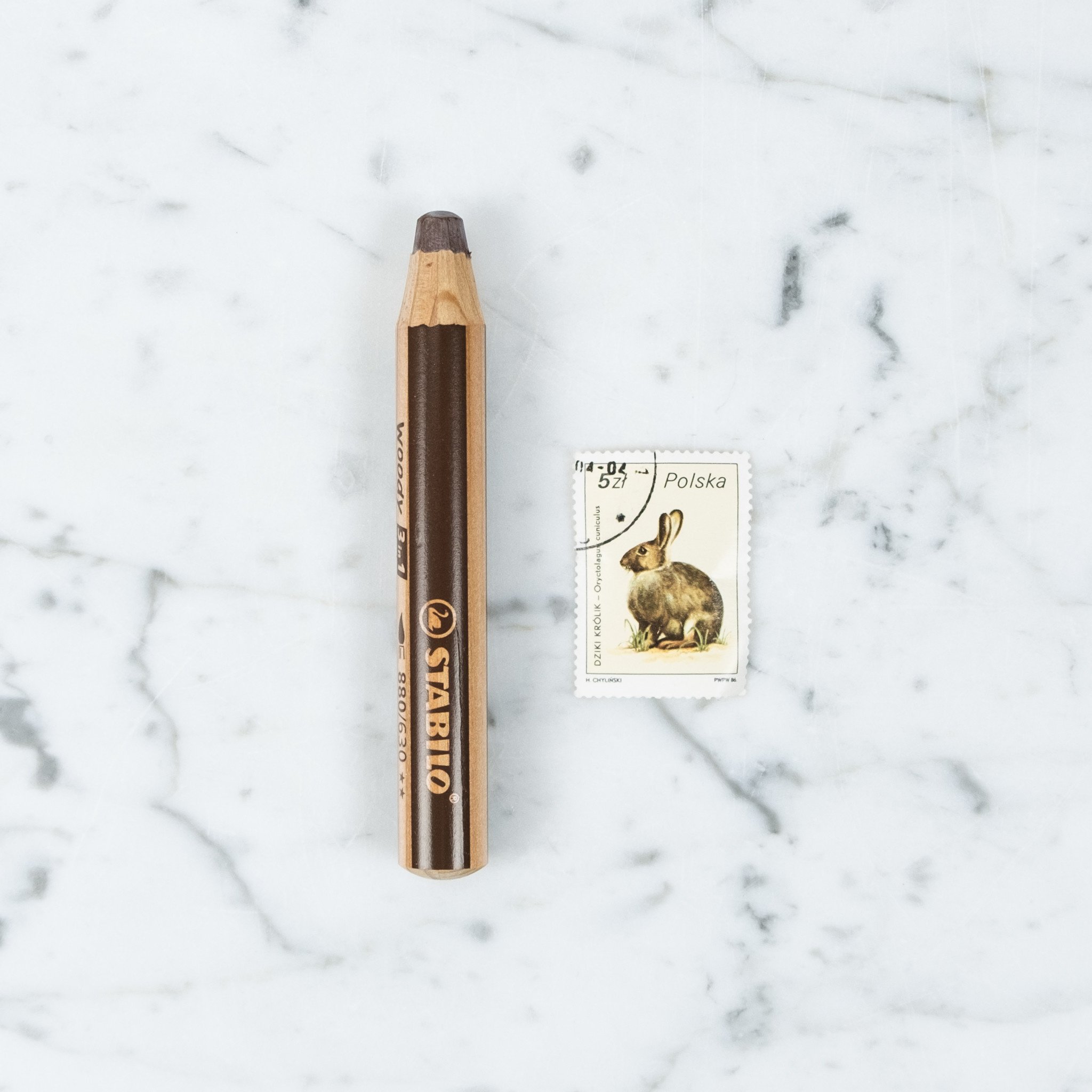 Stabilo Woody 3 in 1 Pencil - Brown #630