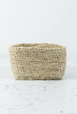 Jute Square Storage Basket  Low- 7 x 7 x 5"