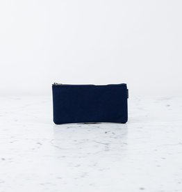 Delfonics Canvas Zipper Slim Pouch - Dark Blue