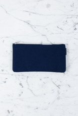 Delfonics Canvas Zipper Slim Pouch - Dark Blue