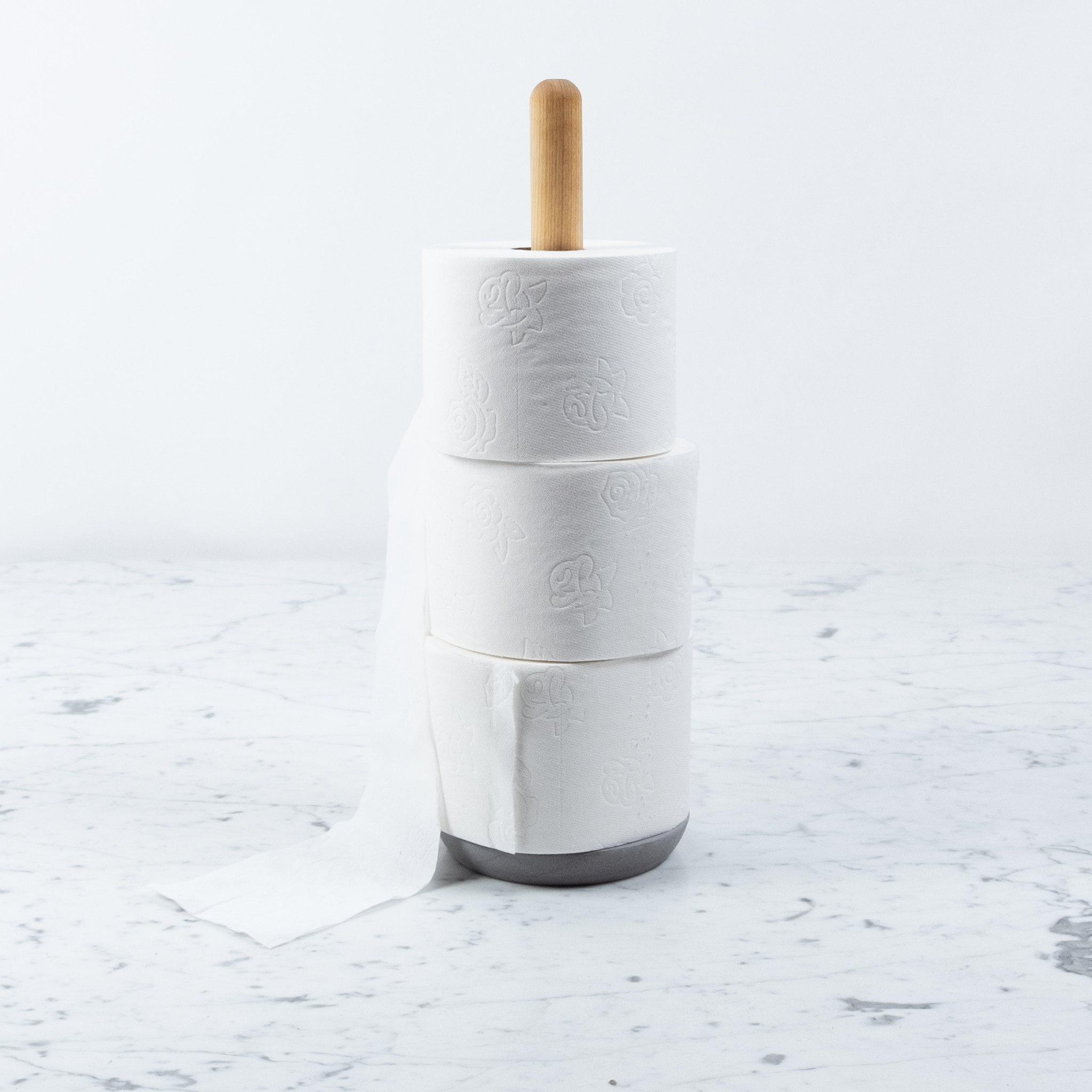 Birch Toilet Paper Holder - Light Grey Concrete