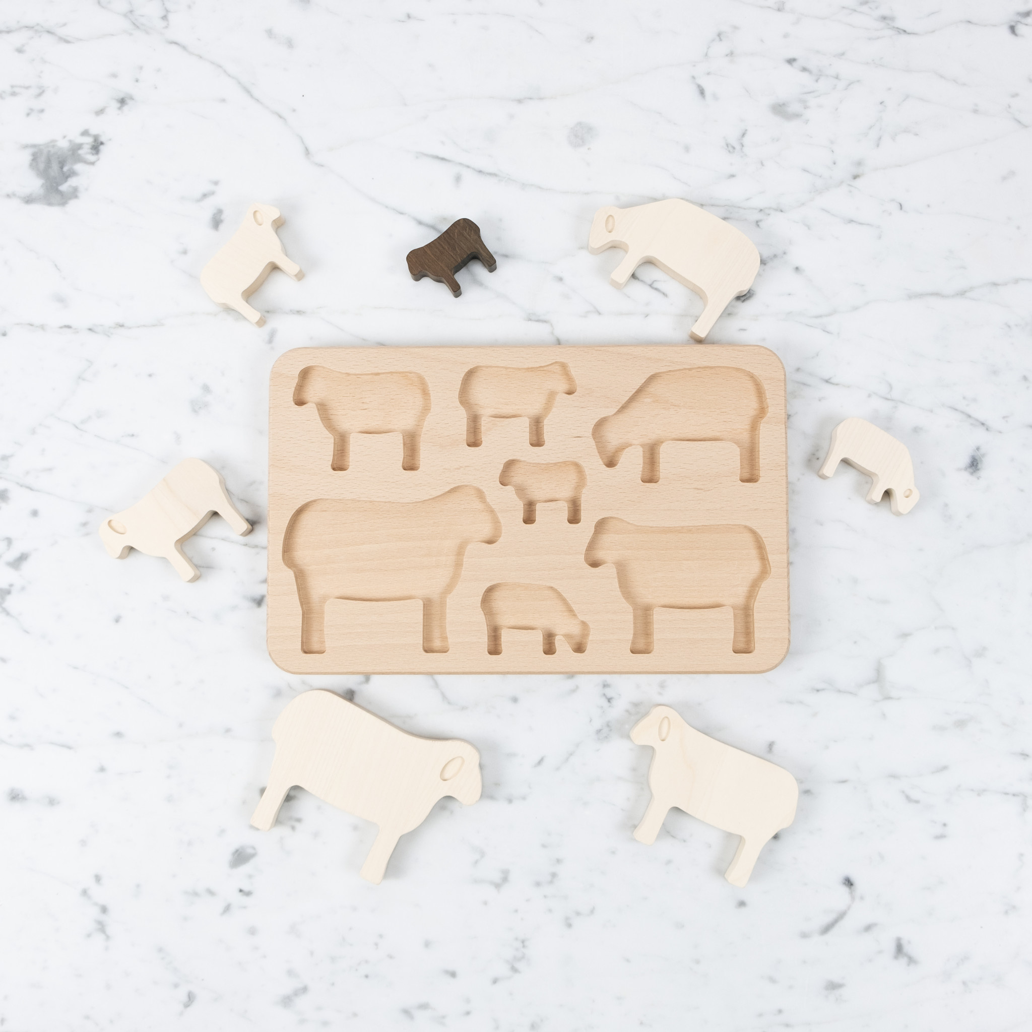 Bajo Toys Wooden Stacking Sheep and Sorting Board