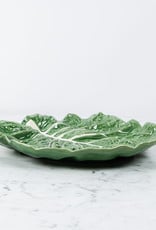 Bordallo Pinheiro Bordallo Pinheiro Cabbage Leaf Serving Platter - Green - 14"