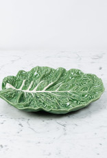 Bordallo Pinheiro Bordallo Pinheiro Cabbage Leaf Serving Platter - Green - 14"