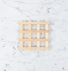 Japanese Hinoki Trivet - 6"