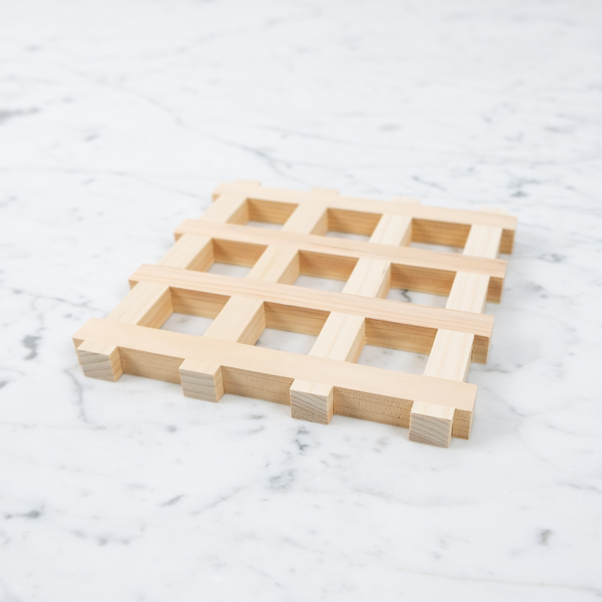 Japanese Hinoki Trivet - 6"