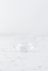 Rounded Bottom Glass Stacking Bowl