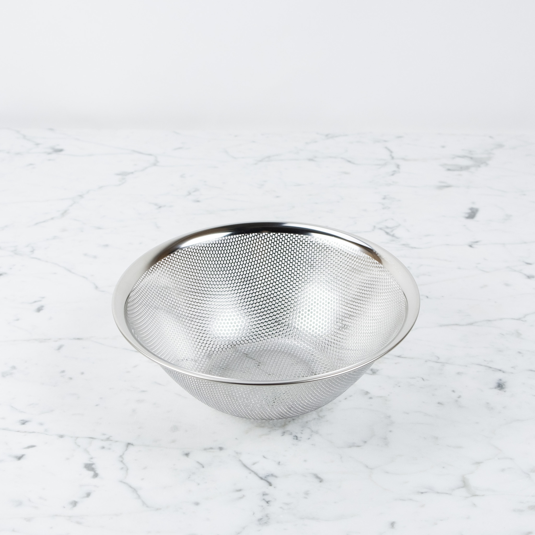 Japanese Stainless Steel Punched Pressed Strainer - 9.5"