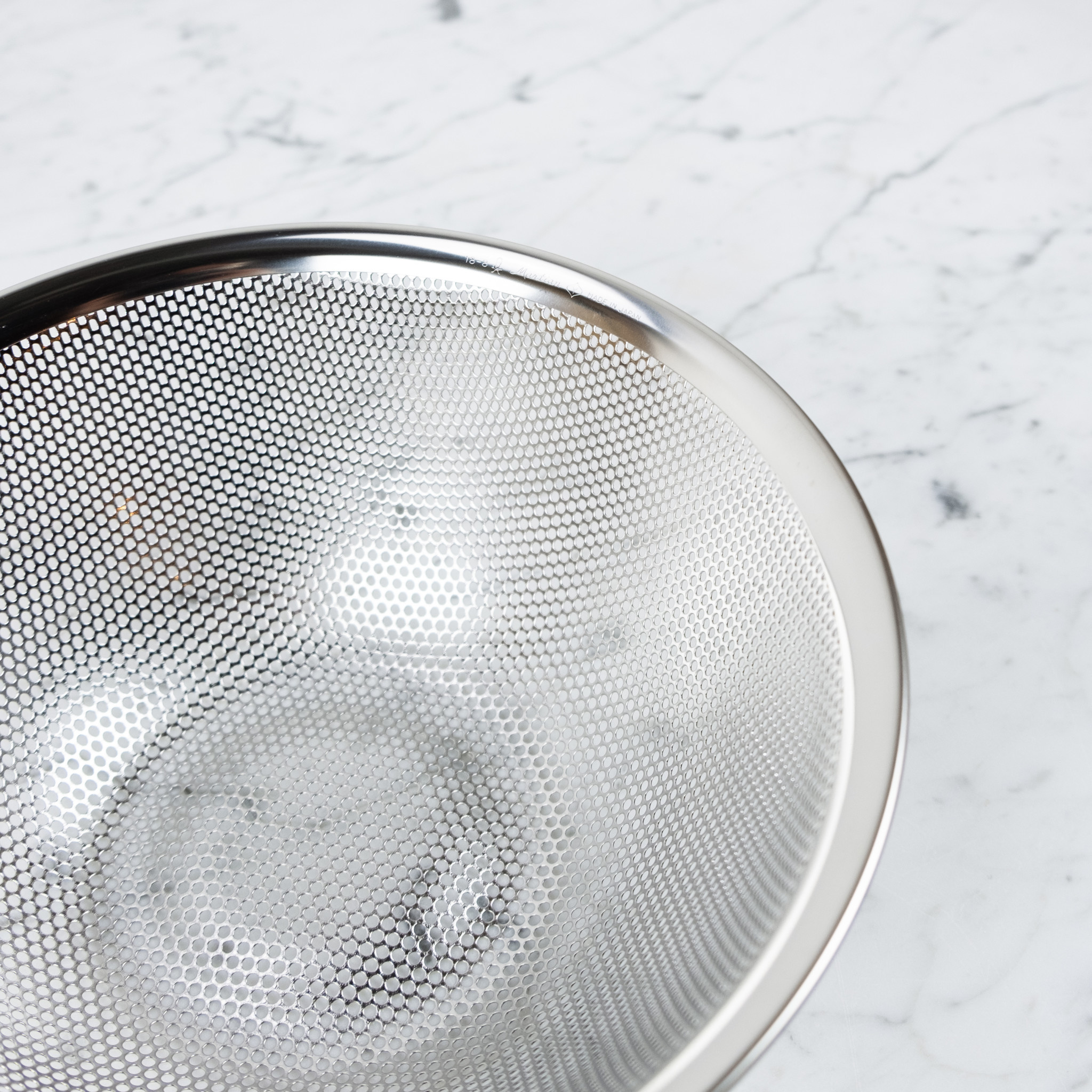 Japanese Stainless Steel Punched Pressed Strainer - 9.5"