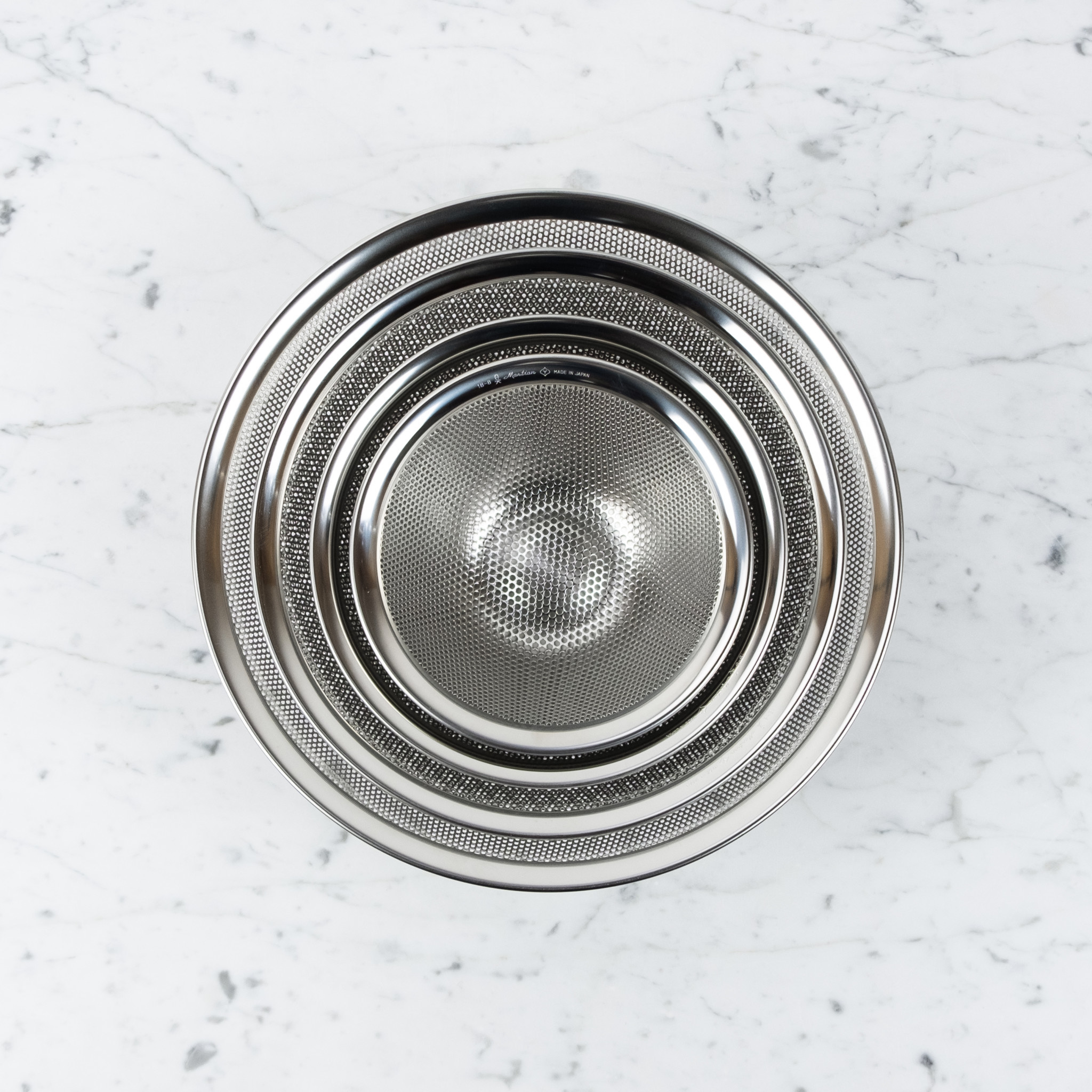 Japanese Stainless Steel Punched Pressed Strainer - 9.5"