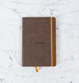 Rhodiarama Rhodiarama Hardcover Notebook - Chocolate - Lined - A5 - 5.5 x 8.25"