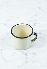 Enamel Mug - Cream + Black